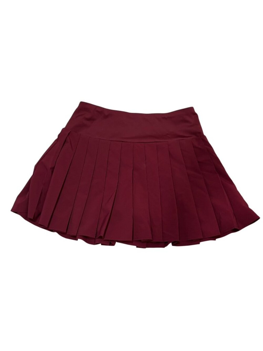 Sincerely Jules Burgundy Maroon Pleated Athletic Skirt Skort Sz L Golf Tennis
